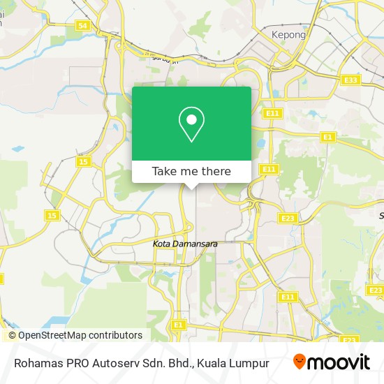 Rohamas PRO Autoserv Sdn. Bhd. map