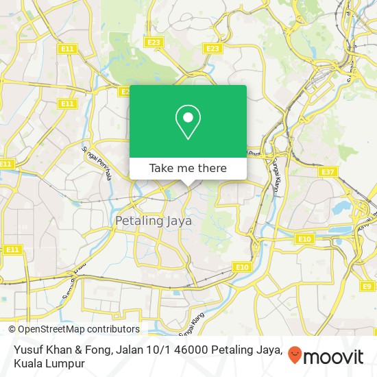 Yusuf Khan & Fong, Jalan 10 / 1 46000 Petaling Jaya map