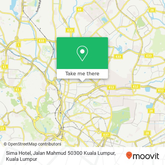 Peta Sima Hotel, Jalan Mahmud 50300 Kuala Lumpur