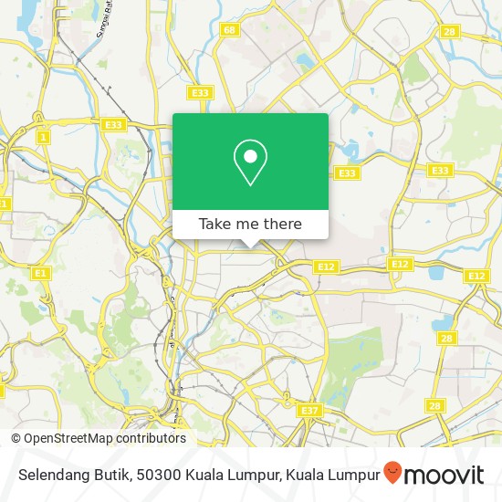 Selendang Butik, 50300 Kuala Lumpur map