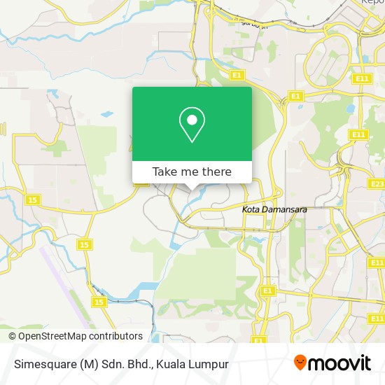 Simesquare (M) Sdn. Bhd. map