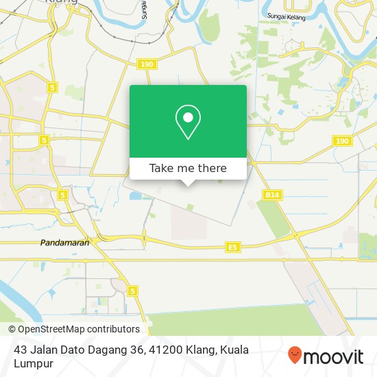 43 Jalan Dato Dagang 36, 41200 Klang map