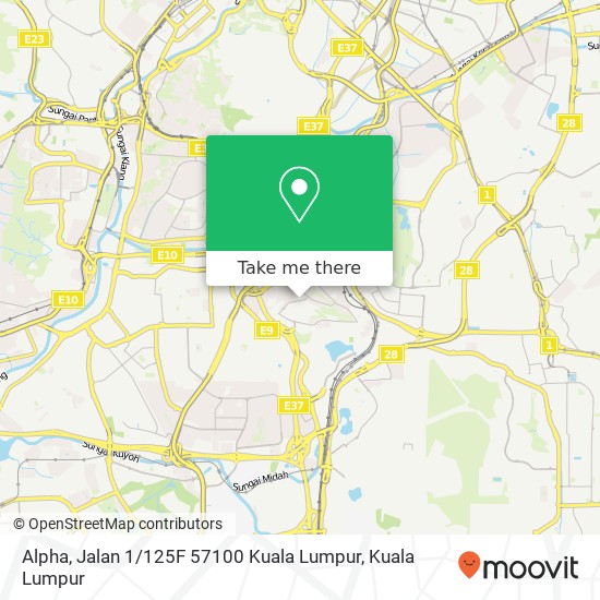 Alpha, Jalan 1 / 125F 57100 Kuala Lumpur map