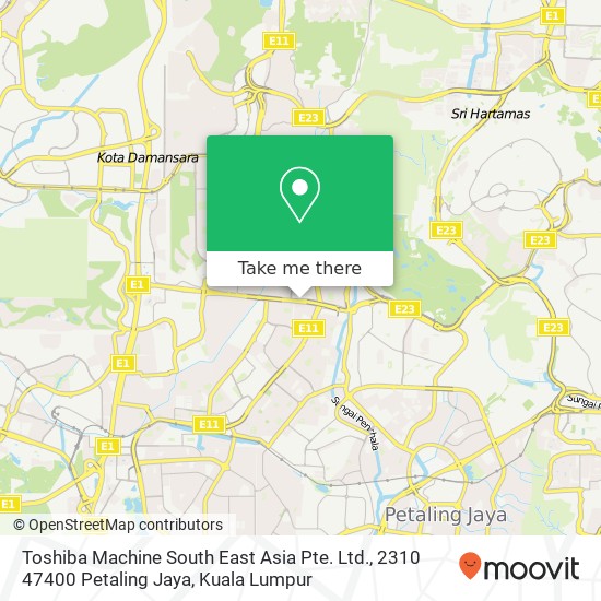 Toshiba Machine South East Asia Pte. Ltd., 2310 47400 Petaling Jaya map