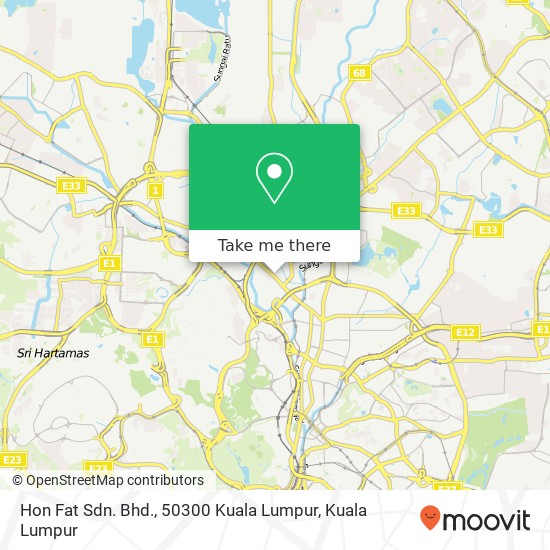 Hon Fat Sdn. Bhd., 50300 Kuala Lumpur map