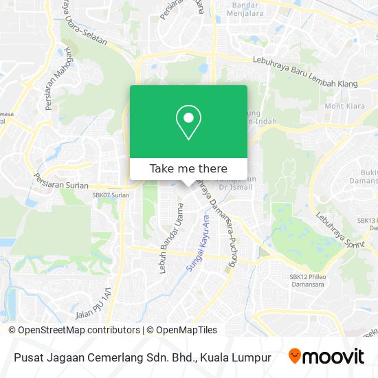 Pusat Jagaan Cemerlang Sdn. Bhd. map