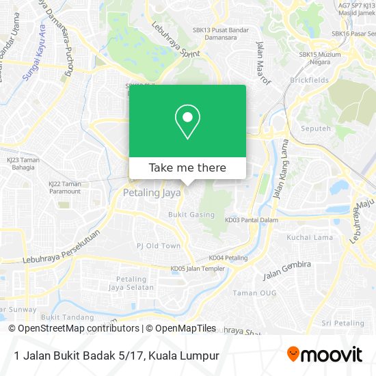 1 Jalan Bukit Badak 5/17 map