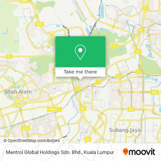 Mentrol Global Holdings Sdn. Bhd. map