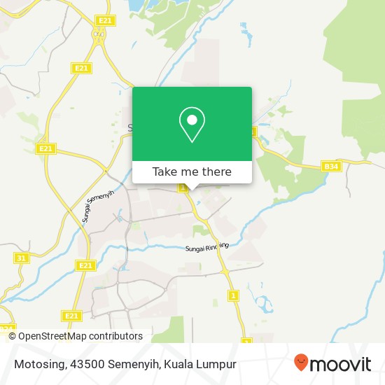 Peta Motosing, 43500 Semenyih
