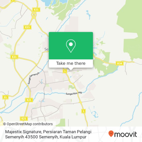 Majestix Signature, Persiaran Taman Pelangi Semenyih 43500 Semenyih map