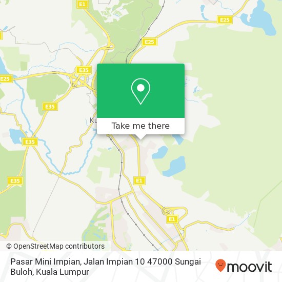 Pasar Mini Impian, Jalan Impian 10 47000 Sungai Buloh map