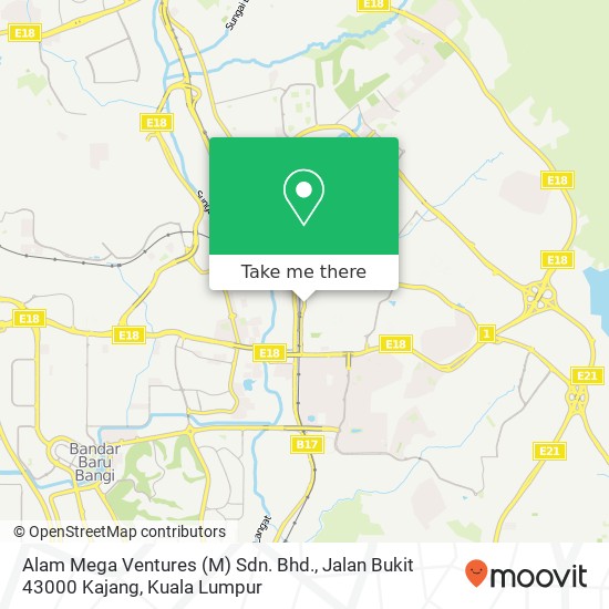 Alam Mega Ventures (M) Sdn. Bhd., Jalan Bukit 43000 Kajang map