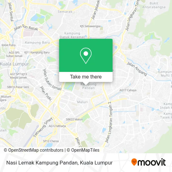Nasi Lemak Kampung Pandan map