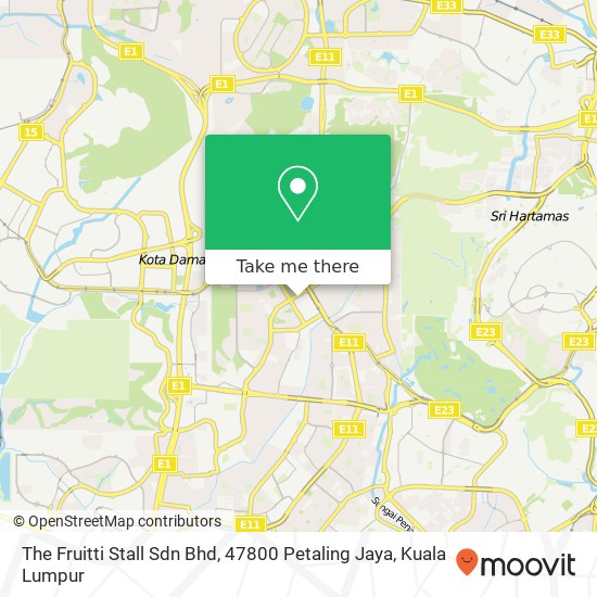 The Fruitti Stall Sdn Bhd, 47800 Petaling Jaya map