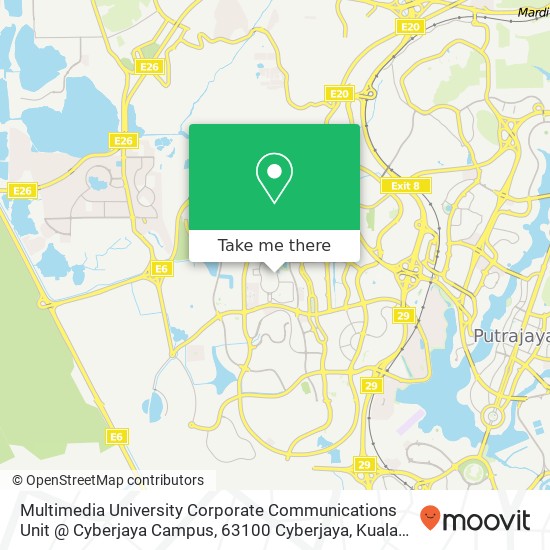 Multimedia University Corporate Communications Unit @ Cyberjaya Campus, 63100 Cyberjaya map