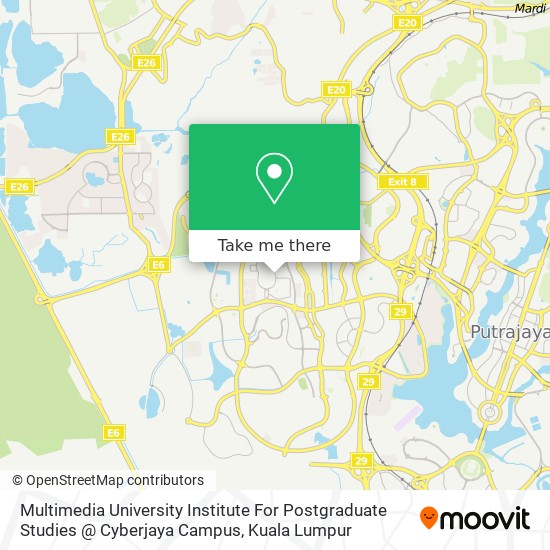 Multimedia University Institute For Postgraduate Studies @ Cyberjaya Campus map
