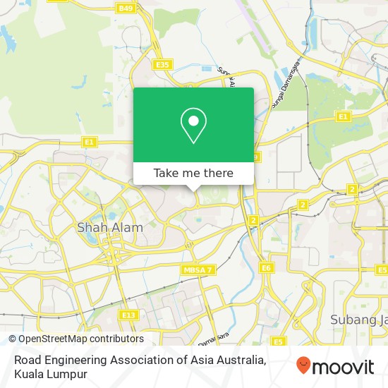Road Engineering Association of Asia Australia map