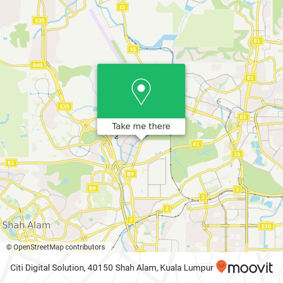 Citi Digital Solution, 40150 Shah Alam map