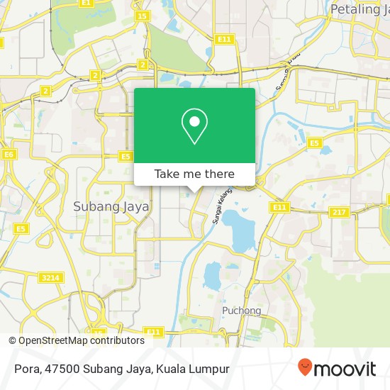 Pora, 47500 Subang Jaya map