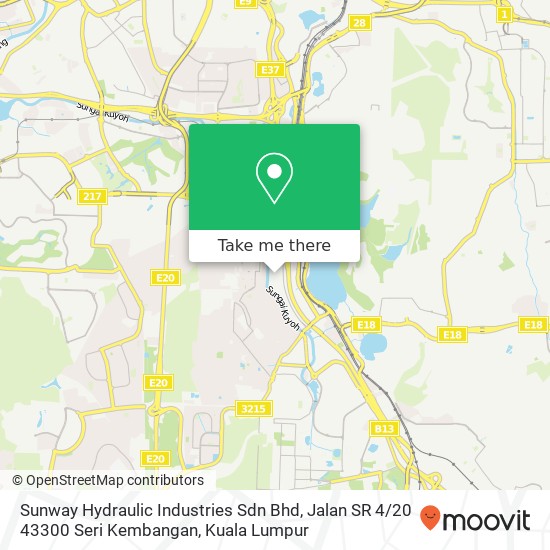 Sunway Hydraulic Industries Sdn Bhd, Jalan SR 4 / 20 43300 Seri Kembangan map