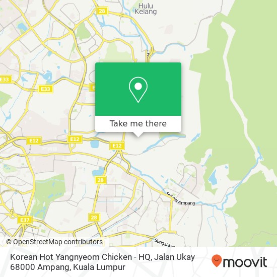 Peta Korean Hot Yangnyeom Chicken - HQ, Jalan Ukay 68000 Ampang