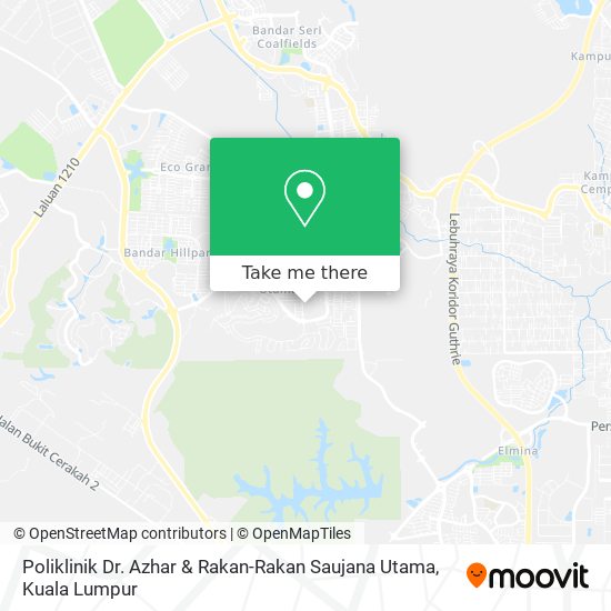 Poliklinik Dr. Azhar & Rakan-Rakan Saujana Utama map