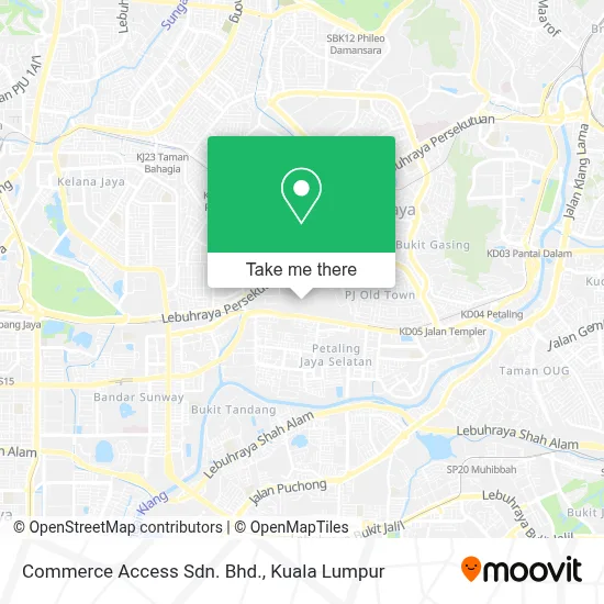 Commerce Access Sdn. Bhd. map