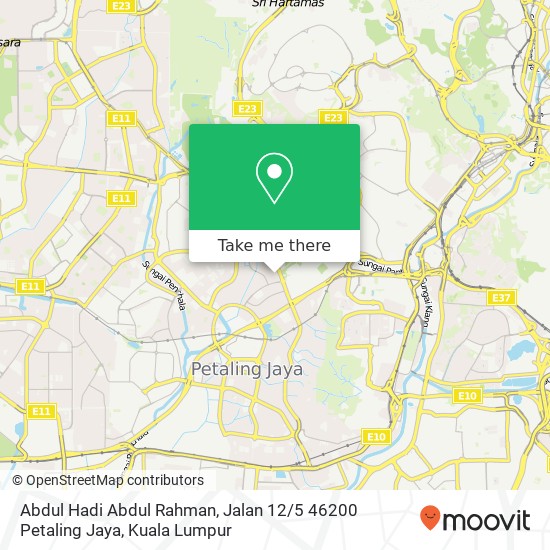 Abdul Hadi Abdul Rahman, Jalan 12 / 5 46200 Petaling Jaya map