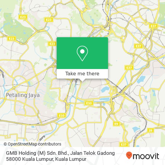 GMB Holding (M) Sdn. Bhd., Jalan Telok Gadong 58000 Kuala Lumpur map