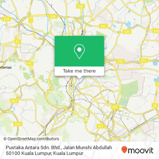 Pustaka Antara Sdn. Bhd., Jalan Munshi Abdullah 50100 Kuala Lumpur map