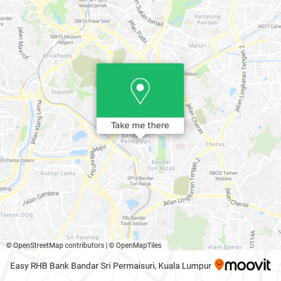 Peta Easy RHB Bank Bandar Sri Permaisuri