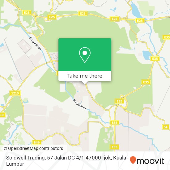 Peta Soldwell Trading, 57 Jalan DC 4 / 1 47000 Ijok