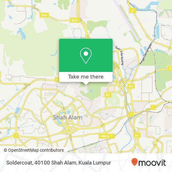 Peta Soldercoat, 40100 Shah Alam