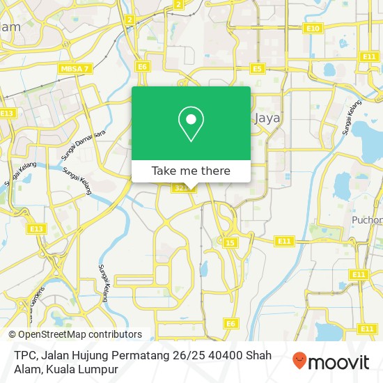 TPC, Jalan Hujung Permatang 26 / 25 40400 Shah Alam map