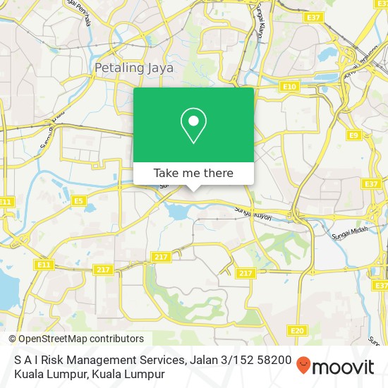 Peta S A I Risk Management Services, Jalan 3 / 152 58200 Kuala Lumpur