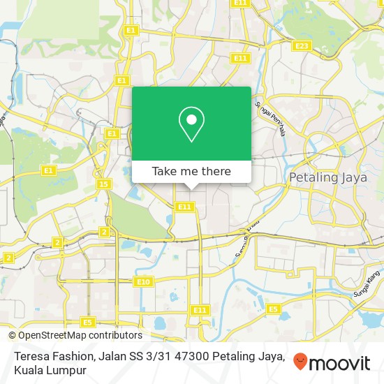 Teresa Fashion, Jalan SS 3 / 31 47300 Petaling Jaya map