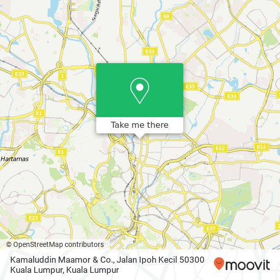Kamaluddin Maamor & Co., Jalan Ipoh Kecil 50300 Kuala Lumpur map