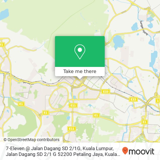 7-Eleven @ Jalan Dagang SD 2 / 1G, Kuala Lumpur, Jalan Dagang SD 2 / 1 G 52200 Petaling Jaya map