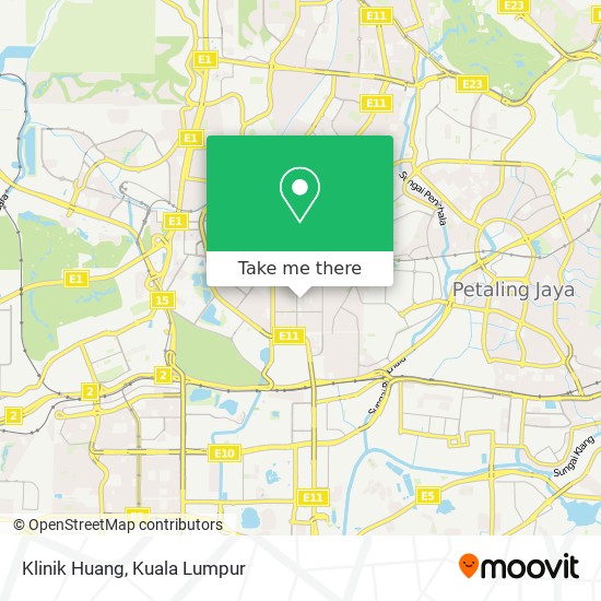 Klinik Huang map