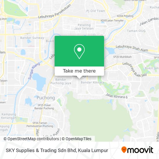Peta SKY Supplies & Trading Sdn Bhd