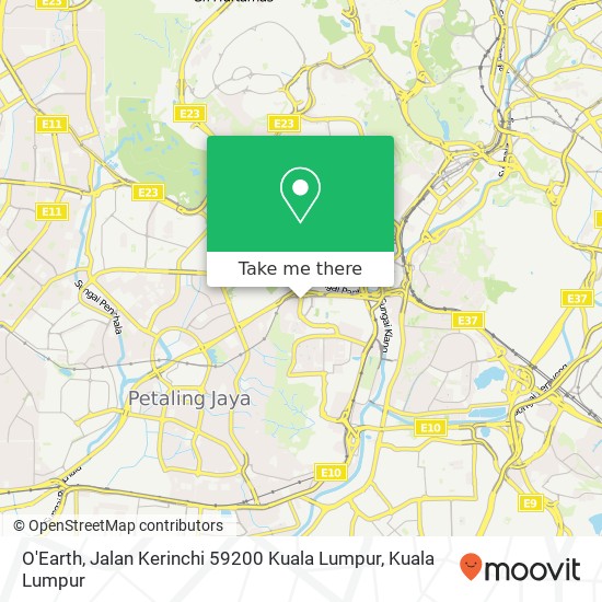 O'Earth, Jalan Kerinchi 59200 Kuala Lumpur map