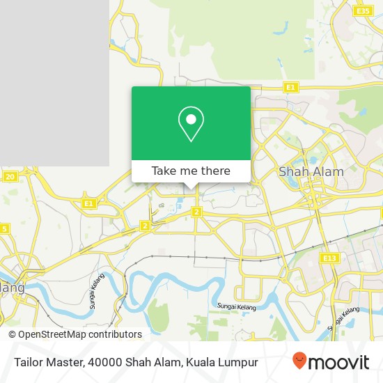 Peta Tailor Master, 40000 Shah Alam