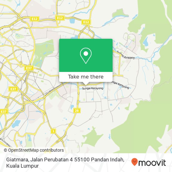 Giatmara, Jalan Perubatan 4 55100 Pandan Indah map