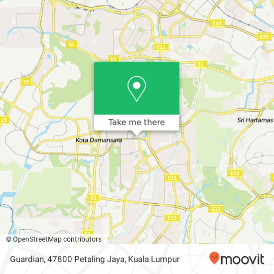 Guardian, 47800 Petaling Jaya map