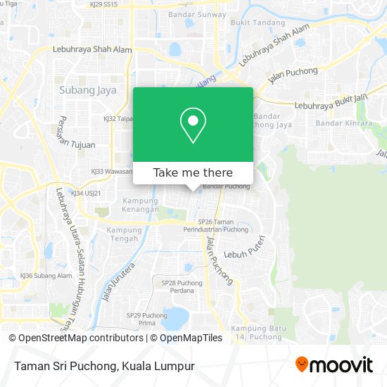 Taman Sri Puchong map