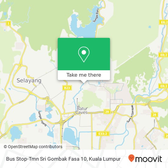 Bus Stop-Tmn Sri Gombak Fasa 10 map