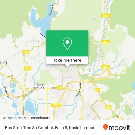 Peta Bus Stop-Tmn Sri Gombak Fasa 8