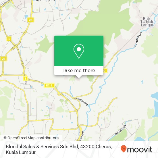 Blondal Sales & Services Sdn Bhd, 43200 Cheras map