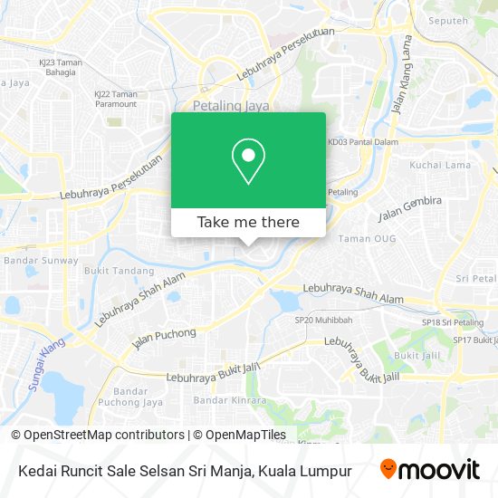 Kedai Runcit Sale Selsan Sri Manja map