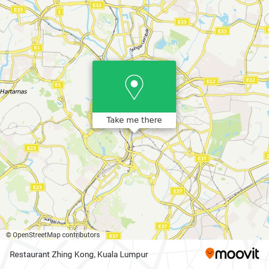 Restaurant Zhing Kong map